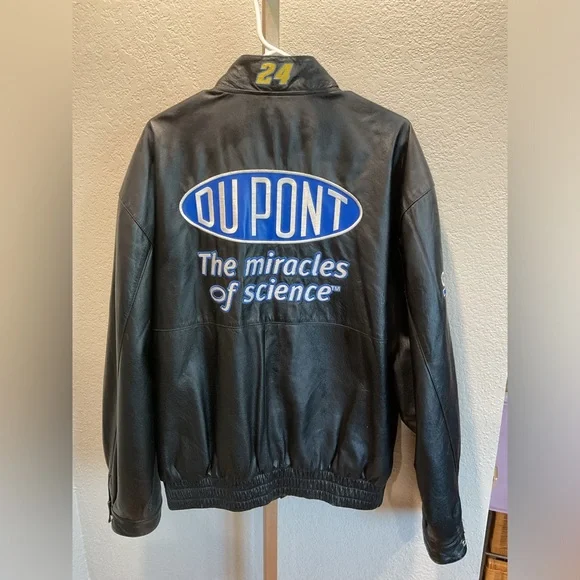 NASCAR Chase Authentic Men’s Leather Jacket #24 Jeff Gordon Dupont